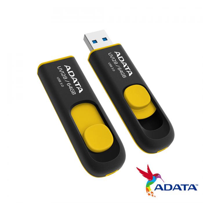 威剛 UV128 64G USB3.2(黃色)